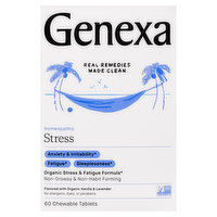 Genexa Stress Relief, Homeopathic, Vanilla & Lavender, Chewable Tablets, 60 Each