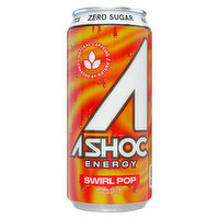 A Shoc Energy Drink, Swirl Pop, 16 Fluid ounce