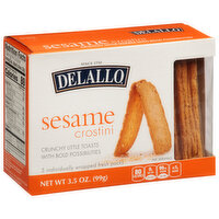 Delallo Crostini, Sesame, 3.5 Ounce