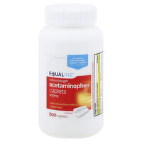 Equaline Acetaminophen, Extra Strength, 500 mg, Caplets, 500 Each