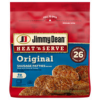 Jimmy Dean Heat 'N Serve Original Pork Sausage Patties, 26 Count, 23.9 Ounce