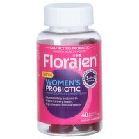 Florajen Women's Probiotic, Berry Flavor, Gummies, 40 Each