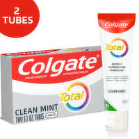 Colgate Total Clean Mint Toothpaste, 2 Each