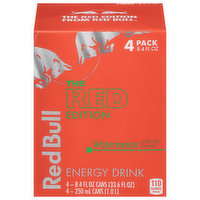 Red Bull Energy Drink, Watermelon, 4 Pack, 4 Each