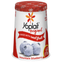 Yoplait Original Yogurt, Low Fat, Mountain Blueberry, 6 Ounce