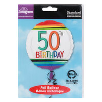 Anagram Foil Balloon, 50th Birthday, Helium XL, 1 Each