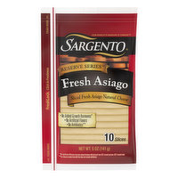 Sargento Reserve Series Cheese Slices, Fresh Asiago, 10 Each