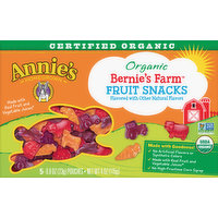 Annies Fruit Snacks, Organic, Bernie's Farm, 5 Each