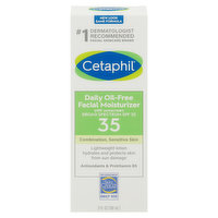 Cetaphil Facial Moisturizer, Daily, Oil-Free, Broad Spectrum SPF 35, 3 Fluid ounce