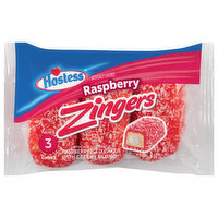 Hostess Zingers Cakes, Raspberry, 3 Each