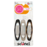 Scunci U Got This Snap Clips, No Slip Grip, 3 Each