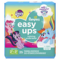 Pampers Pants EASYUP 2T3T JUMBO GIRL 3/25, 25 Each