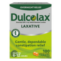 Dulcolax Laxative, 5 mg, Comfort Coated Tablets, 100 Each