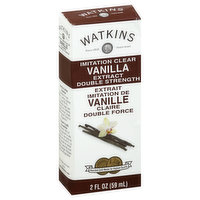 Watkins Vanilla Extract, Double Strength, Imitation Clear, 2 Ounce