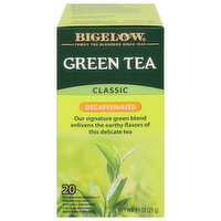 Bigelow Green Tea, Classic, Decaffeinated, Tea Bags, 20 Each