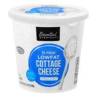 Essential Everyday Cottage Cheese, Small Curd, 2% Milkfat Low Fat, 24 Ounce
