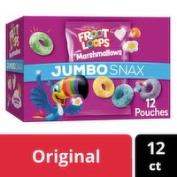 Froot Loops Cereal Snacks, Original with Marshmallows, Family Size, 12 Each