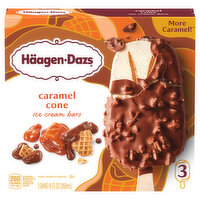 Haagen-Dazs Ice Cream Bars, Caramel Cone, 3 Each