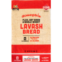 Joseph's Lavash Bread, Flax, Oat Bran & Whole Wheat, 4 Each