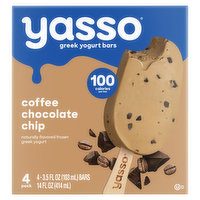 Yasso Yogurt Bars, Greek, Coffee Chocolate Chip, 4 Pack, 4 Each