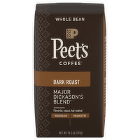 Peet's Coffee Coffee, Whole Bean, Dark Roast, Major Dickason’s Blend, 10.5 Ounce