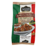 Cooked Perfect Brand Meatballs, Homestyle, Bite Size, 18 Ounce