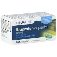 Equaline Ibuprofen, 200 mg, Capsules, 40 Each