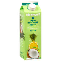 Cleancult Liquid Dish Soap Refill, Lemongrass, 32 Ounce