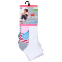 Hanes Sport Socks, Ankle, Cool Comfort, Shoe Size 5-9, 3 Each