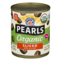 Pearls Ripe Olives, Organics, Sliced, 4 Ounce