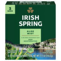 Irish Spring Aloe Mist Deodorant Bar Soap , 3 Each