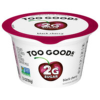 Too Good & Co. Yogurt, Black Cherry, Ultra-Filtered, Low Fat, 5.3 Ounce