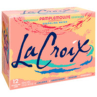 LaCroix Sparkling Water, Grapefruit, 12 Each