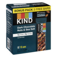 Kind Bars, Dark Chocolate Nuts & Sea Salt, Bonus Pack, 15 Each