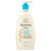 Aveeno Wash & Shampoo, Daily Moisture, Natural Oat Extract, 18 Fluid ounce