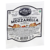 Miyoko's Creamery Cheese, Organic, Mozzarella, 8 Ounce