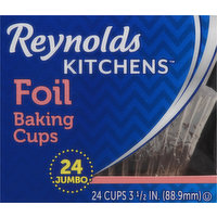 Reynolds Kitchens Baking Cups, Foil, Jumbo, 3.5 Inch, 24 Each