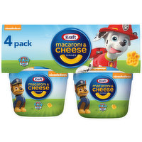 Kraft Macaroni & Cheese Easy Microwavable Dinner with Nickelodeon Paw Patrol Pasta Shapes, 4 Each