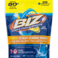 BIZ Stain & Odor Eliminator, Liquid Booster, 20 Each