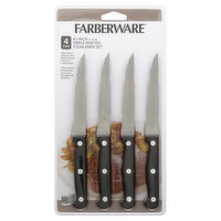 Farberware Steak Knife Set, Triple-Riveted, 4.5 Inch, 4 Each