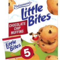 Entenmann's Little Bites Shelf-Stable Chocolate Chip Mini Muffins, 5 packs, (4 ct each), 8.25 lbs  Case, 5 Each