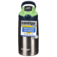 Contigo Kids Water Bottle, Blueberry Green Apple, Autospout Cleanable, 13 Ounce, 1 Each