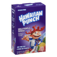 Hawaiian Punch Drink Mix Packets, Sugar Free, Wild Purple Smash, On The Go, 8 Each