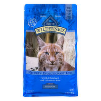 Blue Buffalo Blue Wilderness Cat Food, with Chicken and LifeSource Bits, Adult Indoor, 4 Pound
