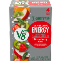 V8® +Energy® Sparkling Strawberry Kiwi Energy Drink, 46 Fluid ounce