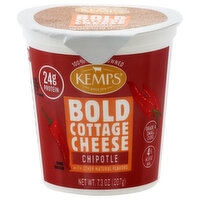 Kemps Cottage Cheese, Bold, Small Curd, 4% Milkfat Min, Chipotle, 7.3 Ounce