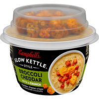 Campbell's® Slow Kettle® Broccoli Cheddar Soup with Cheddar Cheese Crisps & Seasoned Croutons, 7.44 Ounce