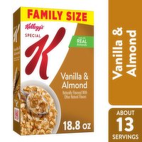 Special K Cold Breakfast Cereal, Vanilla and Almond, Family Size, 18.8 Ounce