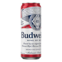Budweiser Beer, Lager, 25 Ounce