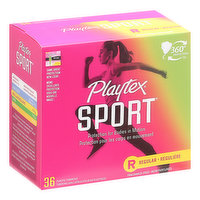 Playtex Tampons, Plastic, Regular, Fragrance-Free, 36 Each